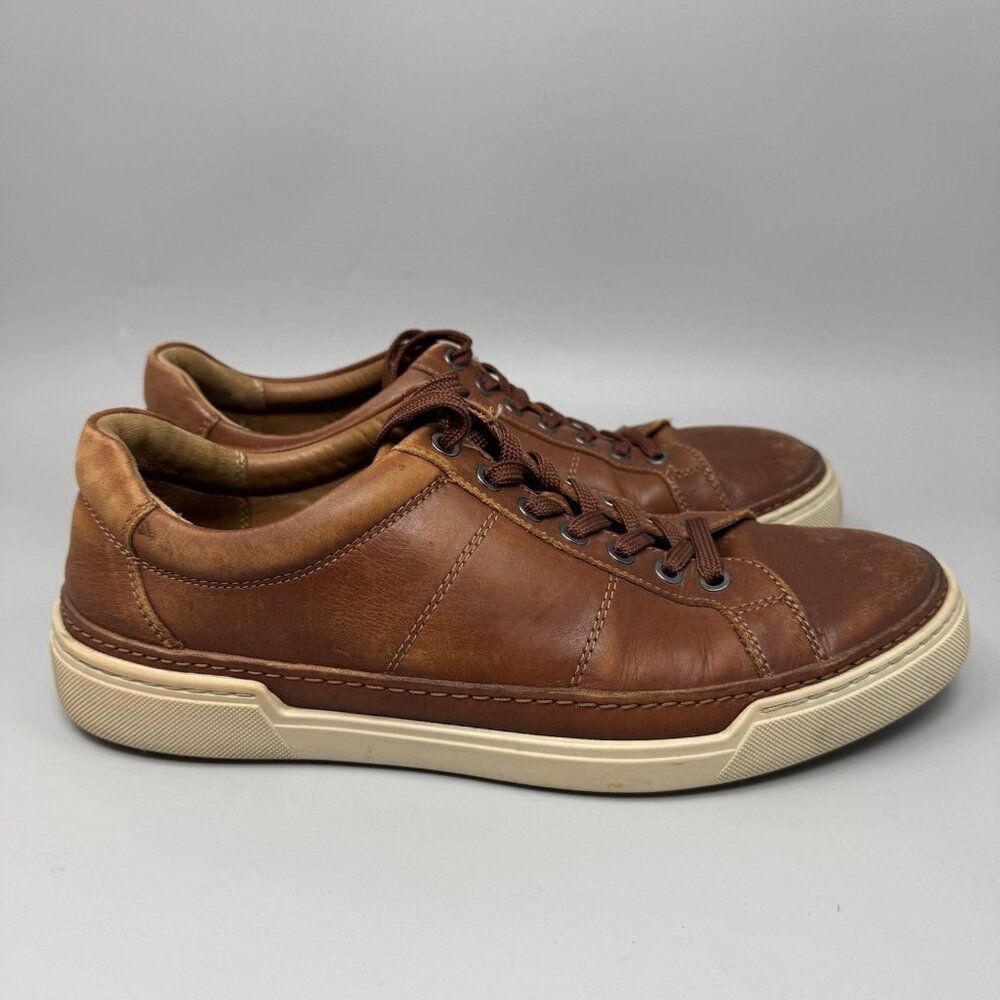 Allen Edmonds Mens Porter City Derby Sneakers  Brown Leather Shoes Size 10D